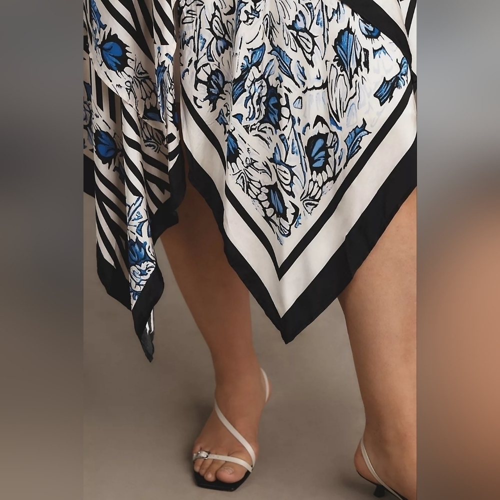 🌻NWT Maeve Silky Asymmetrical Midi Skirt, Size XL - Picture 4 of 9